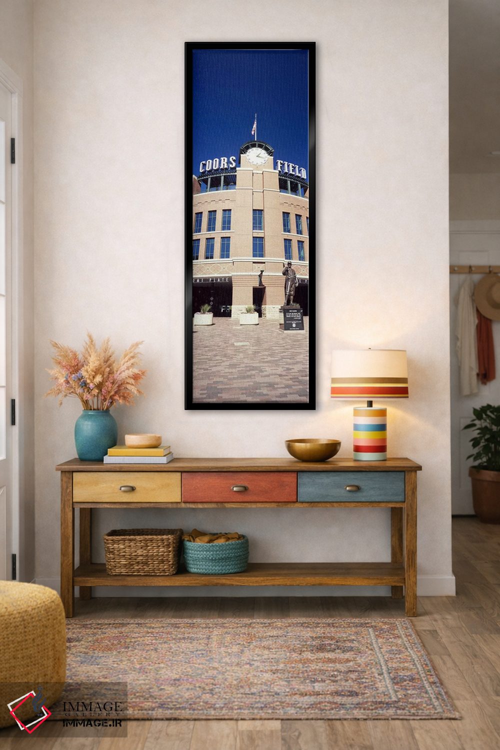 تابلو دکوراتیو نمای استادیوم بیسبال، میدان کورز، دنور، شهرستان دنور، ک… اثر پانورامیک ایمجز - D2B