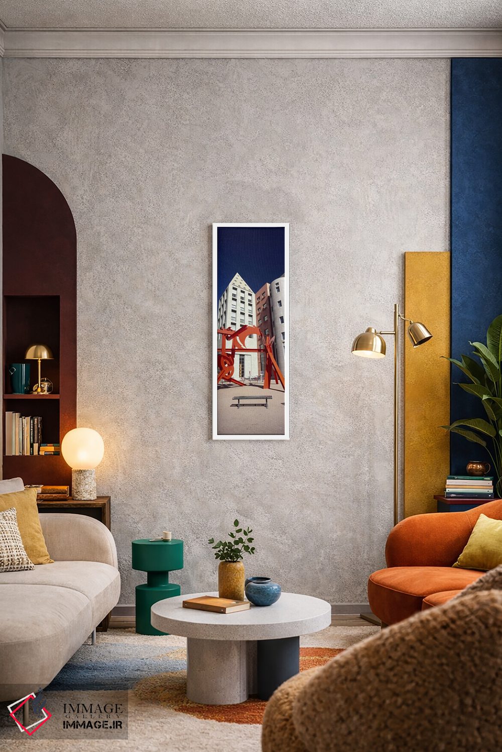 تابلو دکوراتیو مجسمه لائو تسو در یک شهر، دنور، کلرادو، ایالات متحده اثر پانورامیک ایمجز - D5W