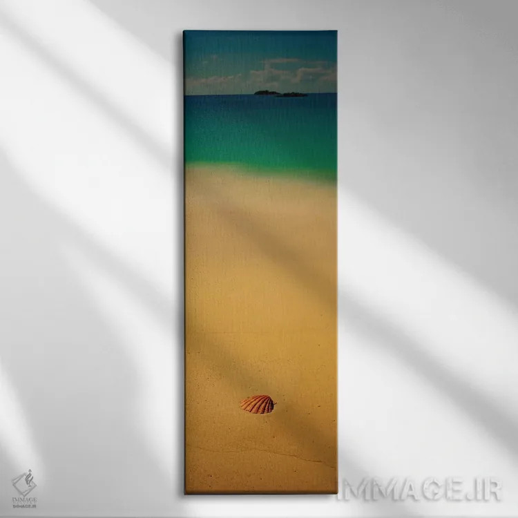 تابلو دکوراتیو صدف دریایی بر روی ساحل، جزیره کات، باهاما اثر پانورامیک ایمجز - نمای روبهرو روی دیوار