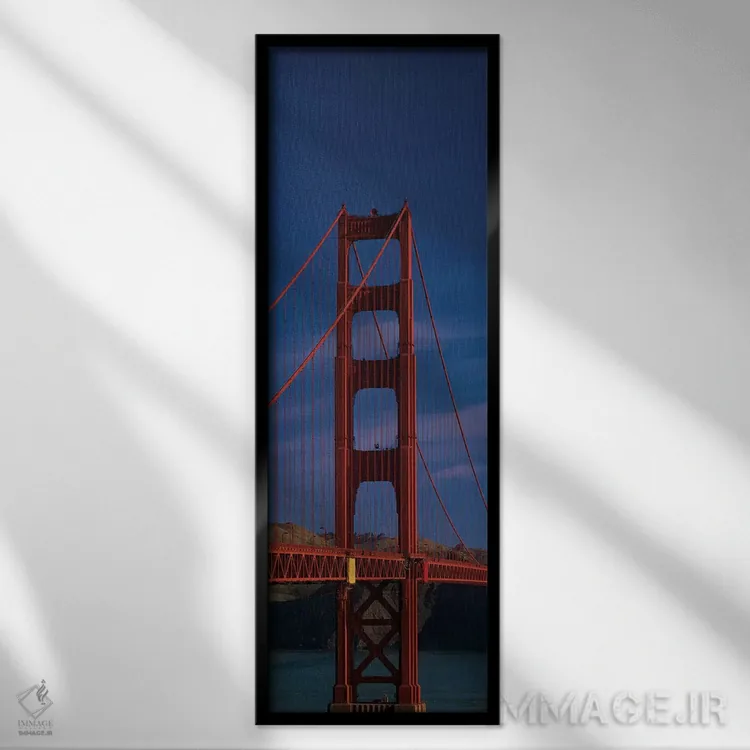تابلو دکوراتیو San Francisco, California, USA" - "پل دروازه طلایی، سان… اثر پانورامیک ایمجز - نمای قابدار مشکی
