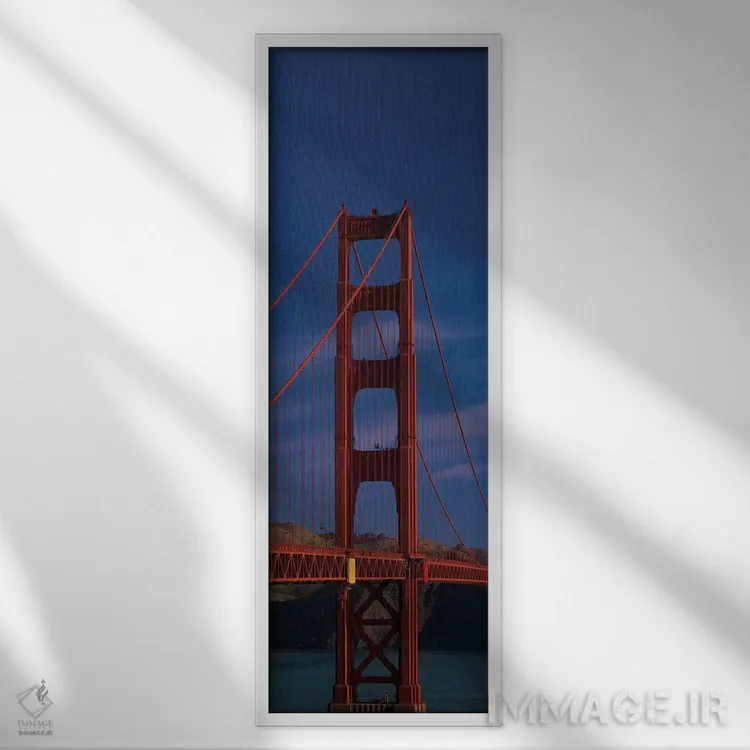 تابلو دکوراتیو San Francisco, California, USA" - "پل دروازه طلایی، سان… اثر پانورامیک ایمجز - نمای قابدار سفید