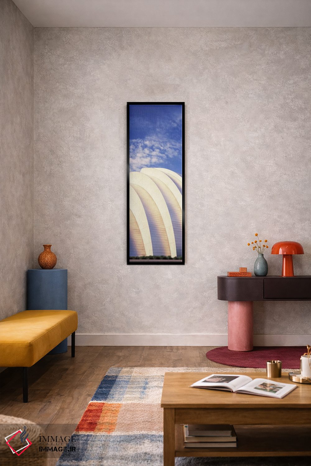 تابلو دکوراتیو نمای پایین از یک ساختمان سرگرمی، مرکز کافمن برای هنرهای… اثر پانورامیک ایمجز - D5B