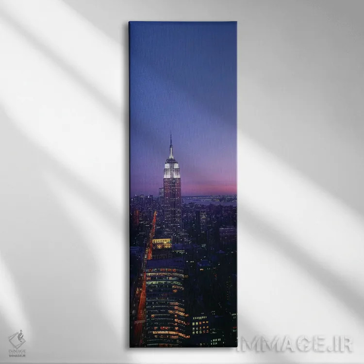 تابلو دکوراتیو Manhattan, New York City, New York, USA" - "ساختمان امپ… اثر پانورامیک ایمجز - نمای روبهرو روی دیوار
