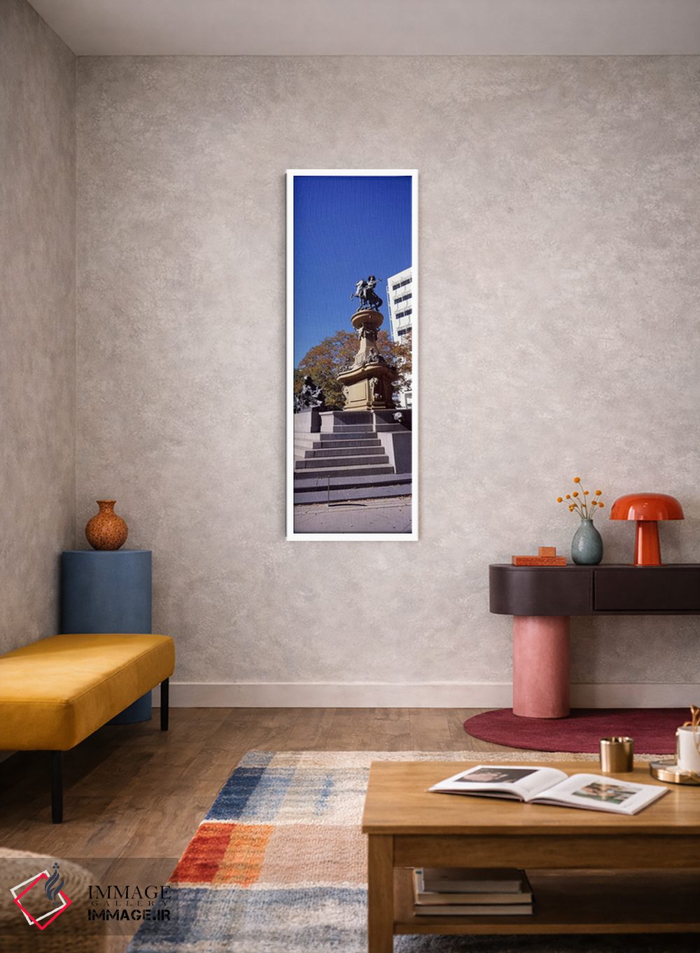 تابلو دکوراتیو مجسمه کیت کارسون، یادبود پیشگامان، دنور، کلرادو، ایالات… اثر پانورامیک ایمجز - D3W