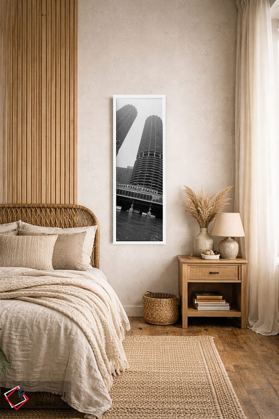 تابلو دکوراتیو Marina Towers, Chicago, Illinois, USA" - "نمای پایین به… اثر پانورامیک ایمجز - D1W