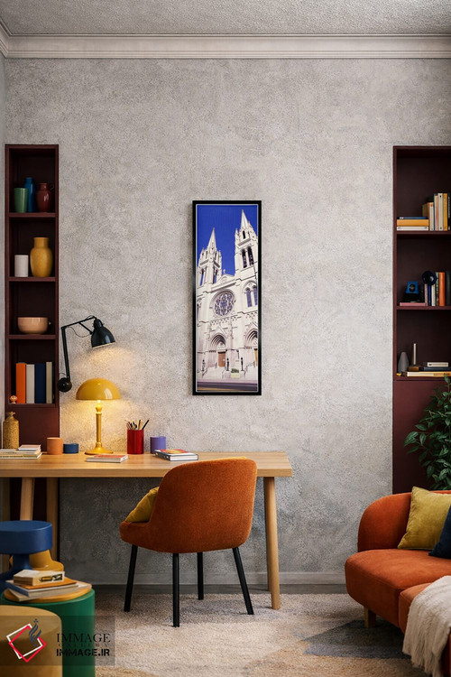 تابلو دکوراتیو نمای ساختمان کلیسای جامع باسیلیکای تصرف نشده، دنور، کلر… اثر پانورامیک ایمجز - D5B