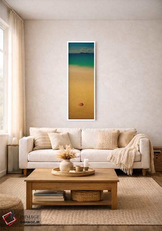 تابلو دکوراتیو صدف دریایی بر روی ساحل، جزیره کات، باهاما اثر پانورامیک ایمجز - D1W