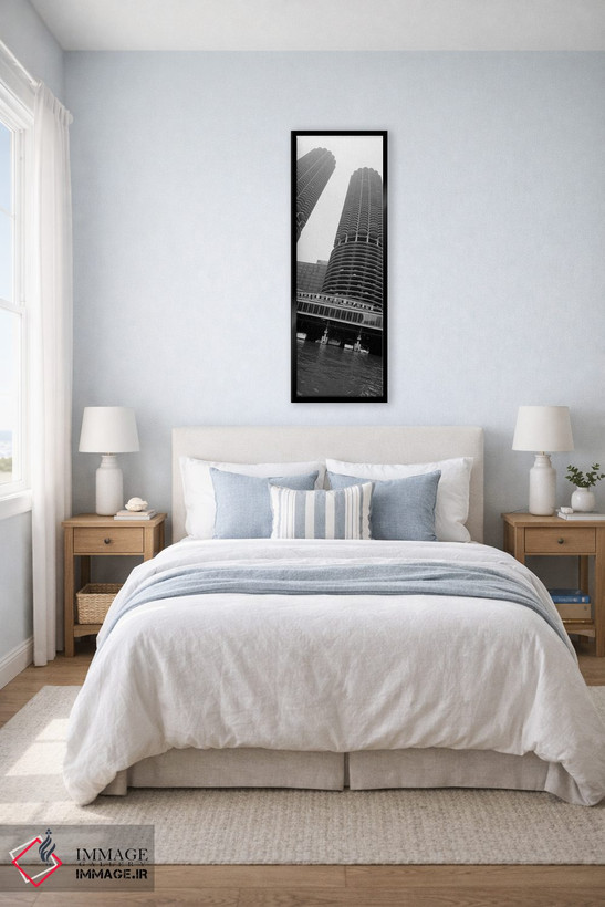 تابلو دکوراتیو Marina Towers, Chicago, Illinois, USA" - "نمای پایین به… اثر پانورامیک ایمجز - D4B