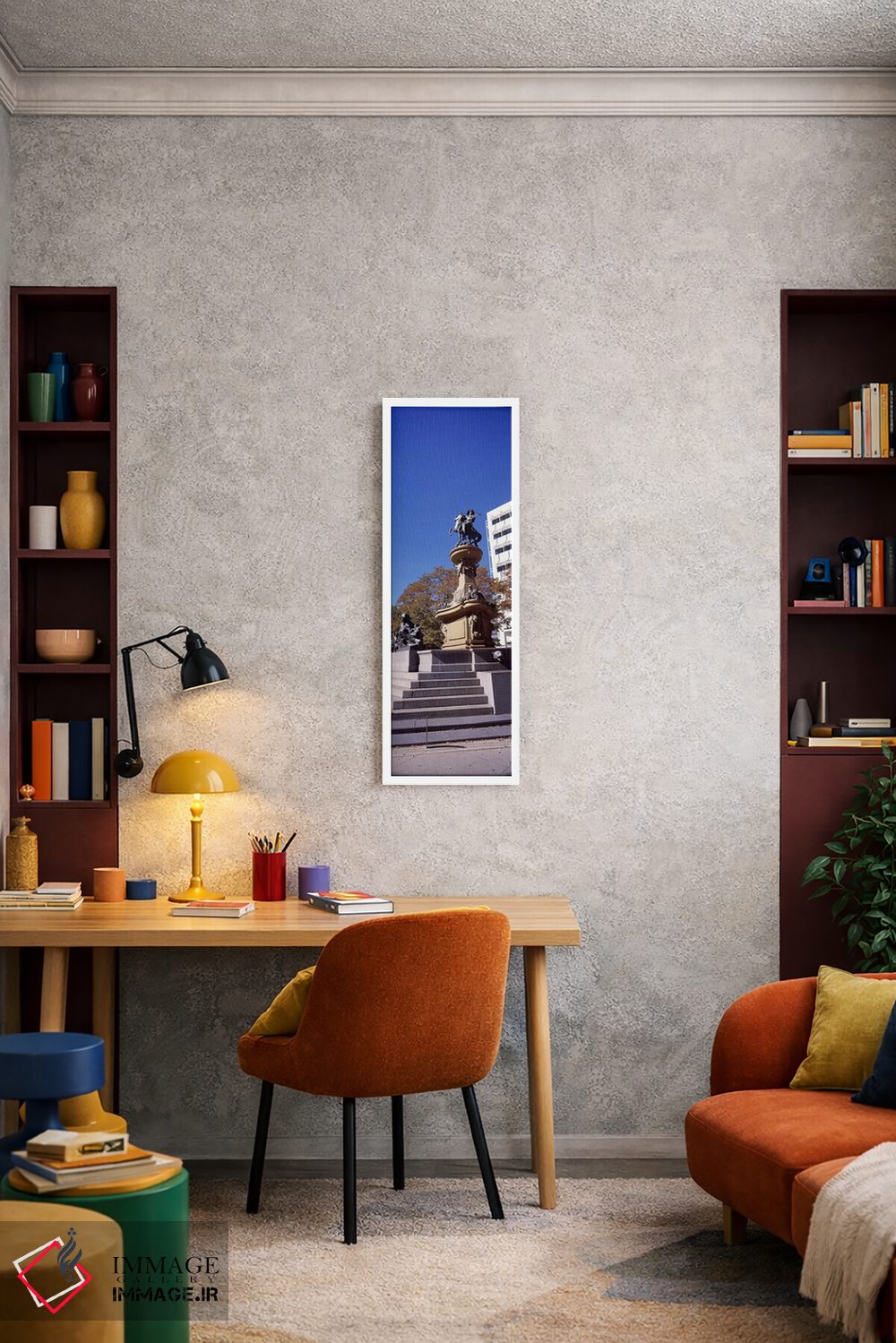 تابلو دکوراتیو مجسمه کیت کارسون، یادبود پیشگامان، دنور، کلرادو، ایالات… اثر پانورامیک ایمجز - D4W