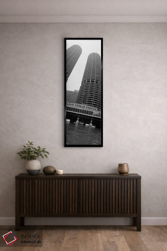 تابلو دکوراتیو Marina Towers, Chicago, Illinois, USA" - "نمای پایین به… اثر پانورامیک ایمجز - D5B