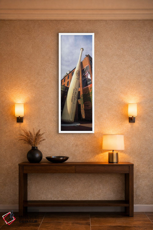 تابلو دکوراتیو بات غول پیکر بیسبال که بیرون موزه و کارخانه لوئی ویل اس… اثر پانورامیک ایمجز - D3W