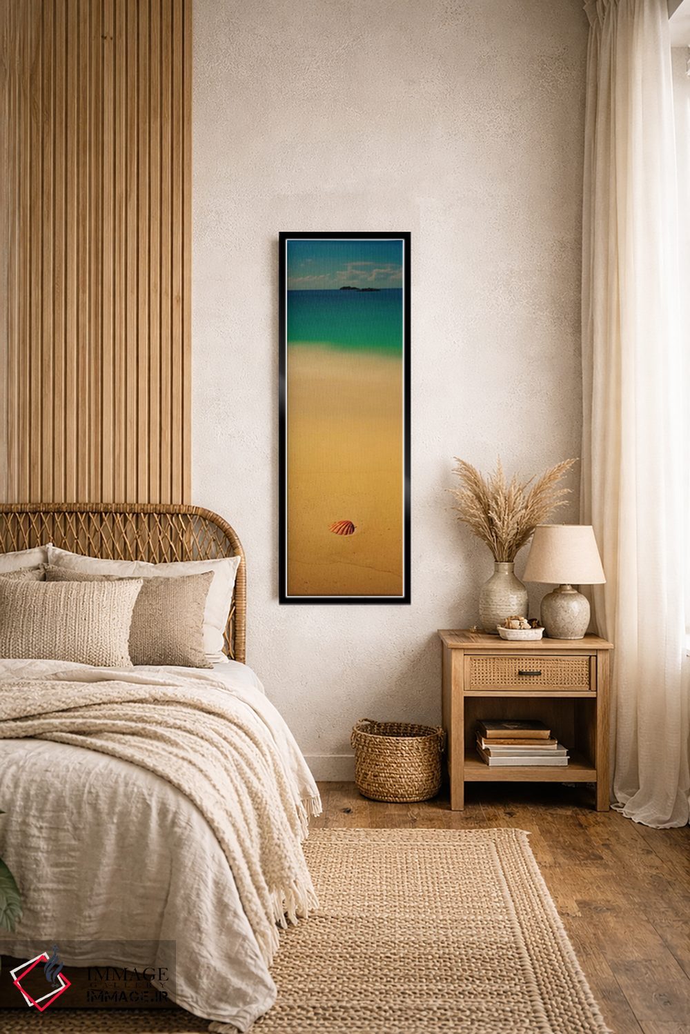 تابلو دکوراتیو صدف دریایی بر روی ساحل، جزیره کات، باهاما اثر پانورامیک ایمجز - D4B