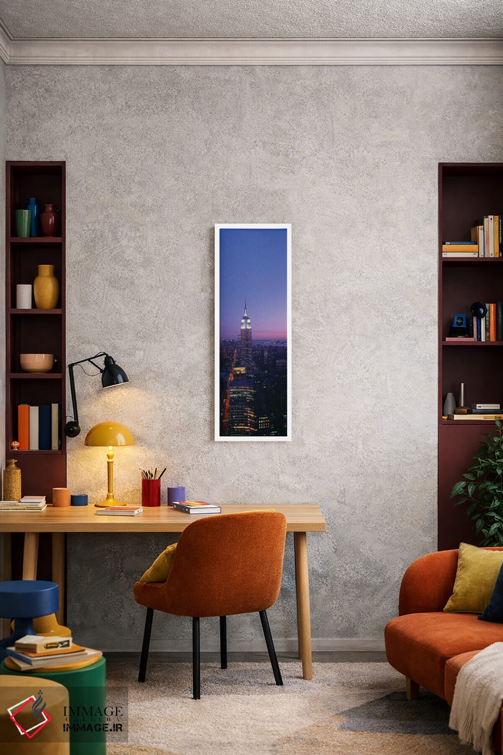 تابلو دکوراتیو Manhattan, New York City, New York, USA" - "ساختمان امپ… اثر پانورامیک ایمجز - D4W