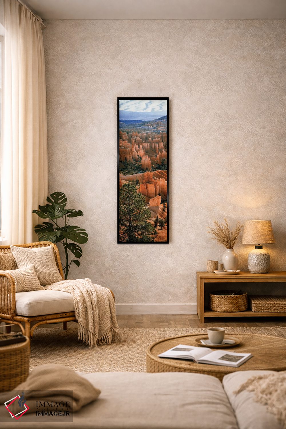تابلو دکوراتیو "هودوها، آمفی تئاتر دره برایس، پارک ملی دره برایس، یوتا… اثر پانورامیک ایمجز - D3B