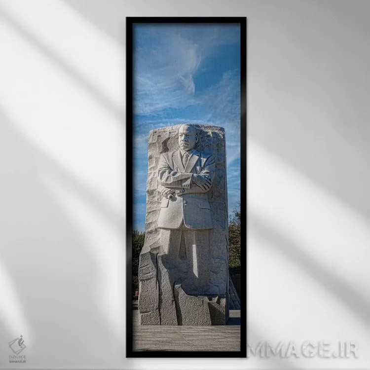 تابلو دکوراتیو Washington D.C., USA" - "یادبود مارتین لوتر کینگ جونیور… اثر پانورامیک ایمجز - نمای قابدار مشکی