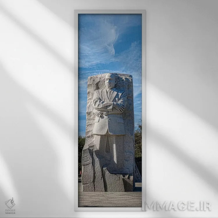 تابلو دکوراتیو Washington D.C., USA" - "یادبود مارتین لوتر کینگ جونیور… اثر پانورامیک ایمجز - نمای قابدار سفید