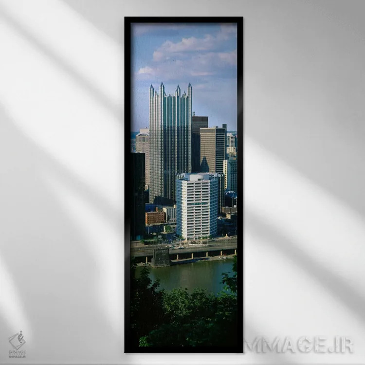 تابلو دکوراتیو Monongahela River, Pittsburgh, Pennsylvania, USA" - "سا… اثر پانورامیک ایمجز - نمای قابدار مشکی