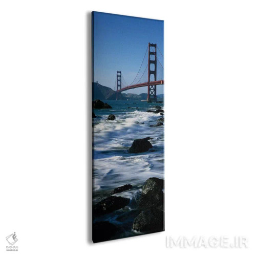 تابلو دکوراتیو پل بر فراز دریا، پل گلدن گیت، ساحل بیکر، سانفرانسیسکو… اثر پانورامیک ایمجز - نمای پرسپکتیو محصول