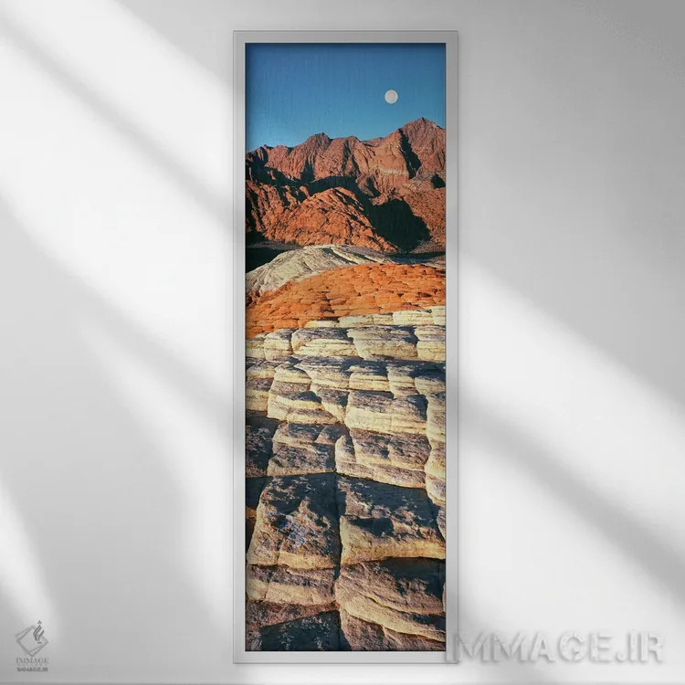 تابلو دکوراتیو Snow Canyon State Park, Utah, USA" - "باور های سنگ شده… اثر پانورامیک ایمجز - نمای قابدار سفید
