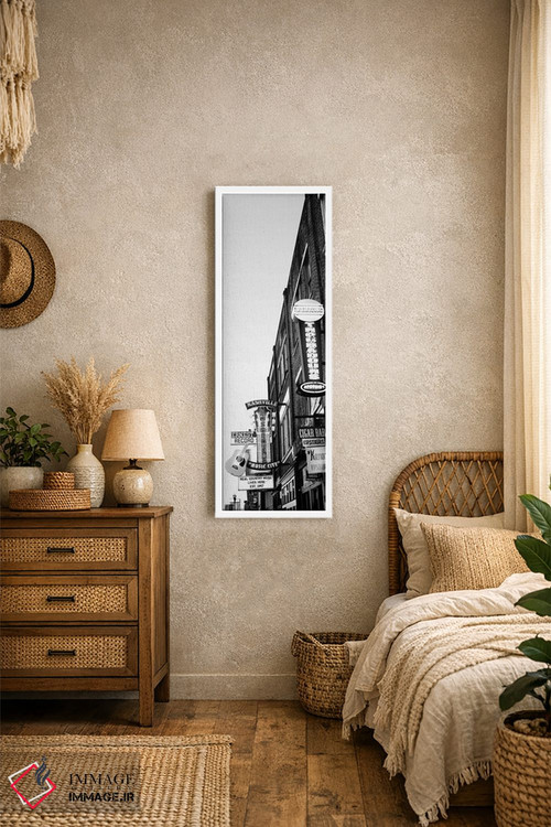 تابلو دکوراتیو "تابلوهای نئون در شامگاه، نشویل، تنسی، ایالات متحده" اثر پانورامیک ایمجز - D1W