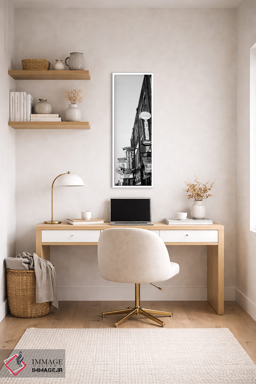 تابلو دکوراتیو "تابلوهای نئون در شامگاه، نشویل، تنسی، ایالات متحده" اثر پانورامیک ایمجز - D2W