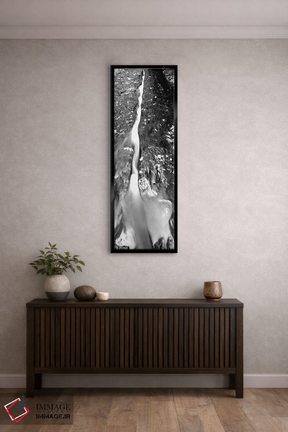 تابلو دکوراتیو "رودخانه ای که از سنگ ها عبور می کند، نورت کریک، پارک م… اثر پانورامیک ایمجز - D6B