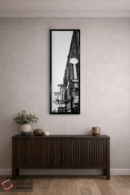 تابلو دکوراتیو "تابلوهای نئون در شامگاه، نشویل، تنسی، ایالات متحده" اثر پانورامیک ایمجز - D3B