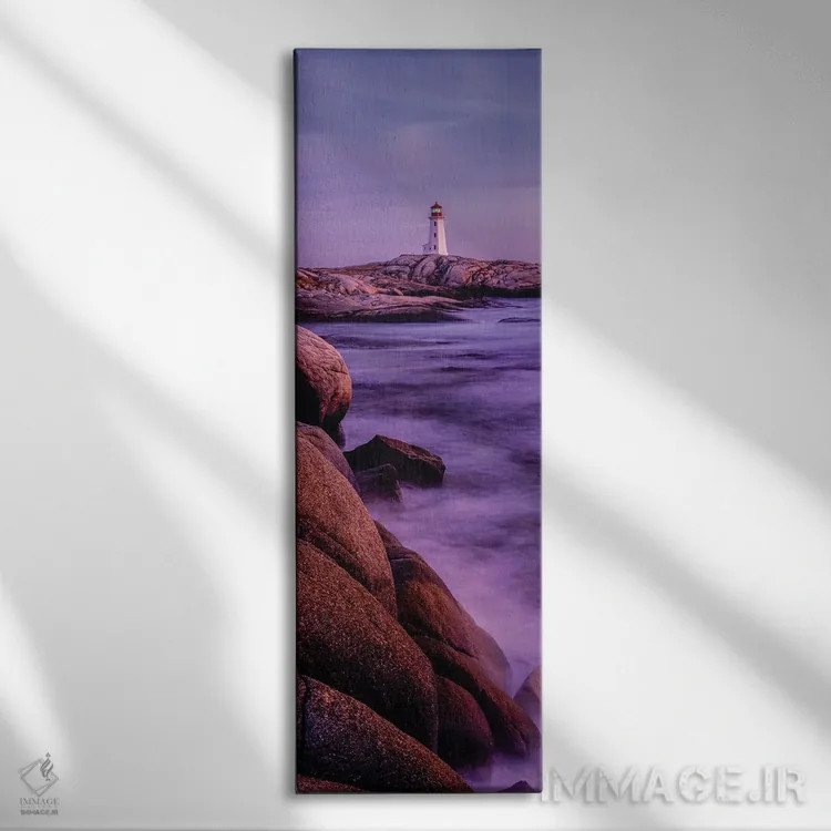 تابلو دکوراتیو فانوس دریایی کپه گیسی کو، جزیره کیپ برتون، نوا اسکوشیا… اثر پانورامیک ایمجز - نمای روبهرو روی دیوار