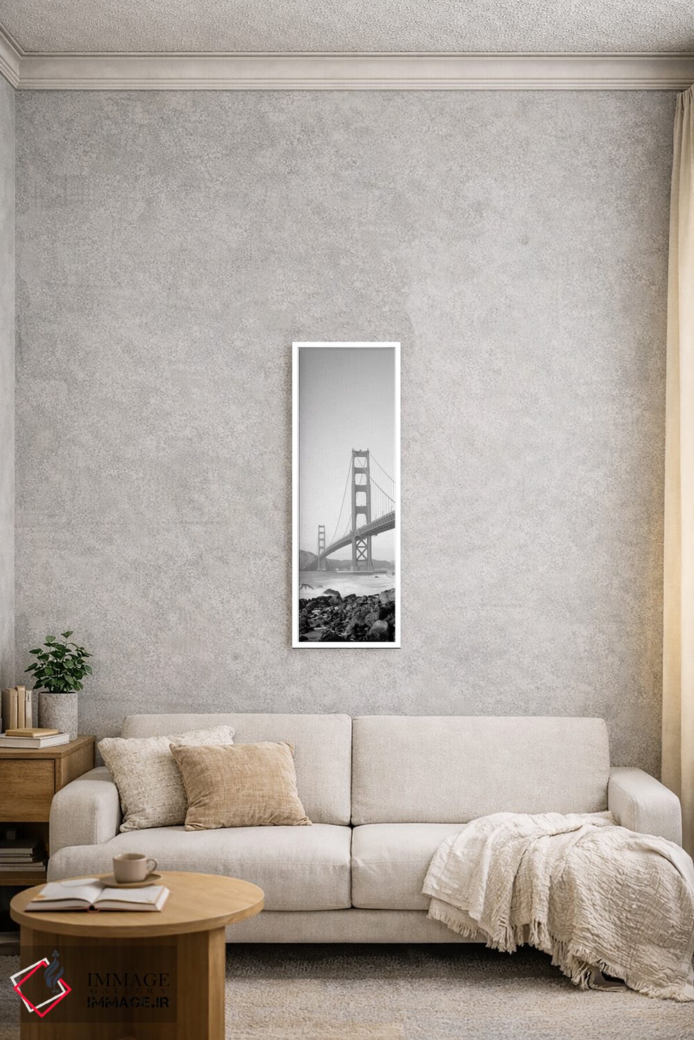 تابلو دکوراتیو "پل گلدن گیت، سان فرانسیسکو، کالیفرنیا، ایالات متحده" اثر پانورامیک ایمجز - D3W