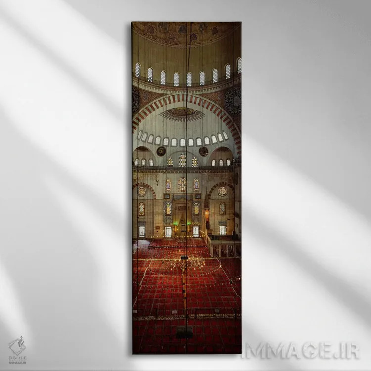 تابلو دکوراتیو Suleymanie Mosque, Istanbul, Turkey" - "داخل یک مسجد، م… اثر پانورامیک ایمجز - نمای روبهرو روی دیوار