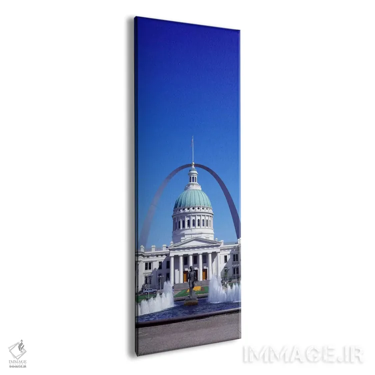 تابلو دکوراتیو دادگاه قدیمی و طاق سن لوئیس، سنت لوئیس، میسوری، ایالات… اثر پانورامیک ایمجز - نمای پرسپکتیو محصول