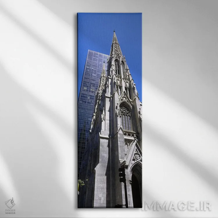 تابلو دکوراتیو Manhattan, New York City, New York State, USA,نمای زاوی… اثر پانورامیک ایمجز - نمای روبهرو روی دیوار