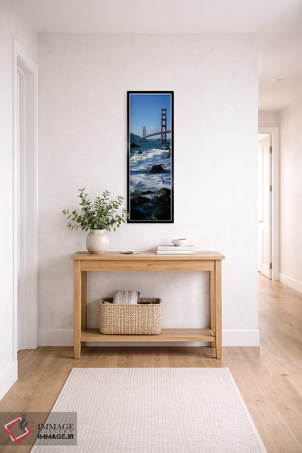 تابلو دکوراتیو پل بر فراز دریا، پل گلدن گیت، ساحل بیکر، سانفرانسیسکو… اثر پانورامیک ایمجز - D6B