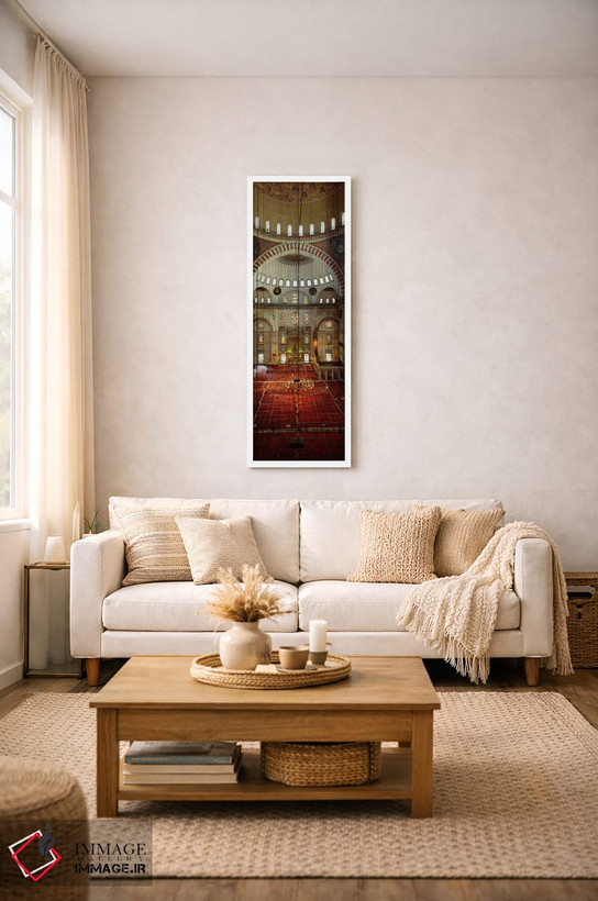 تابلو دکوراتیو Suleymanie Mosque, Istanbul, Turkey" - "داخل یک مسجد، م… اثر پانورامیک ایمجز - D2W