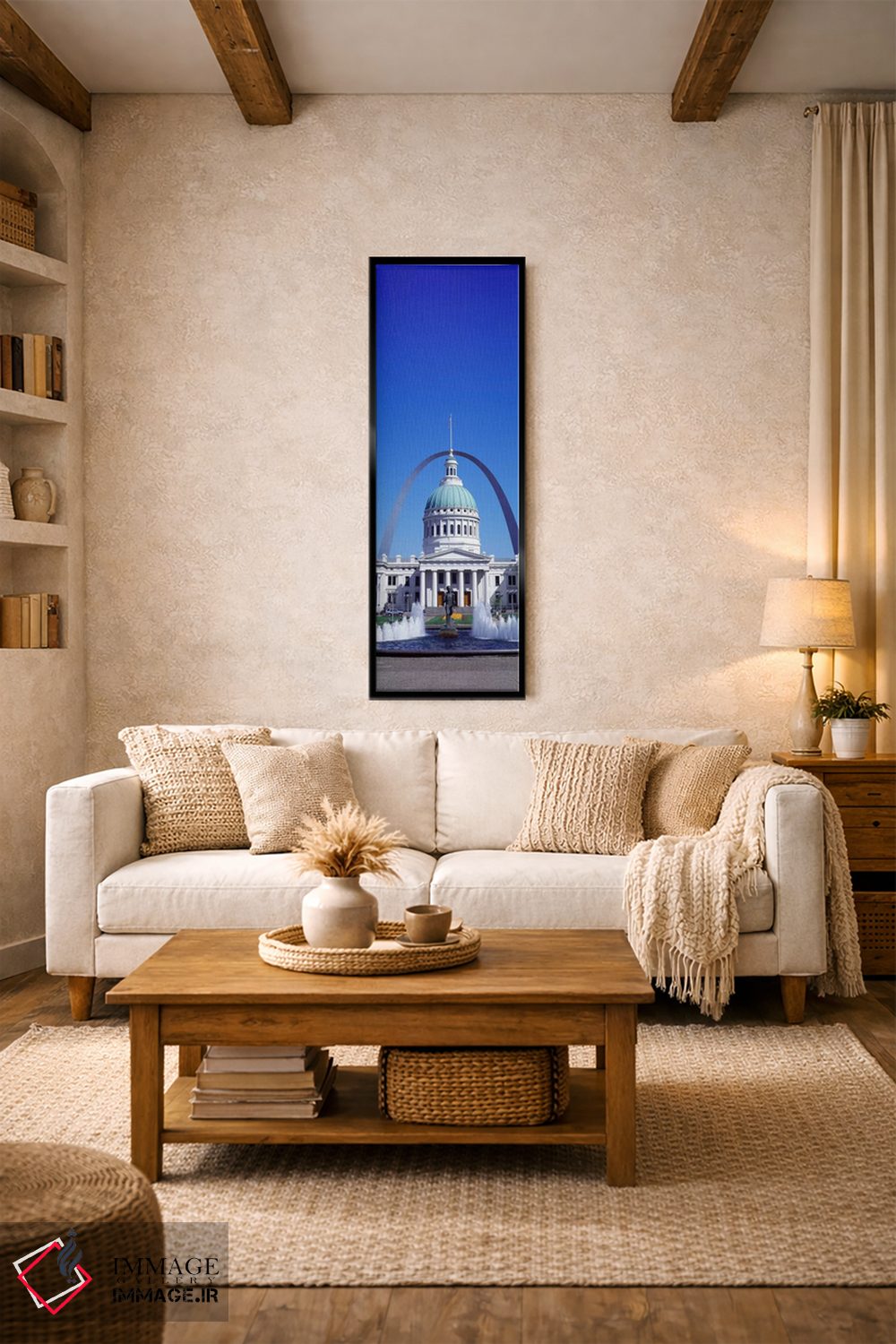 تابلو دکوراتیو دادگاه قدیمی و طاق سن لوئیس، سنت لوئیس، میسوری، ایالات… اثر پانورامیک ایمجز - D1B