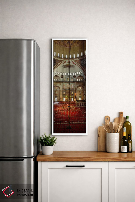 تابلو دکوراتیو Suleymanie Mosque, Istanbul, Turkey" - "داخل یک مسجد، م… اثر پانورامیک ایمجز - D4W