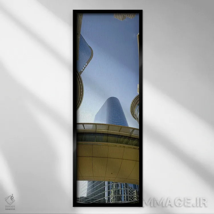 تابلو دکوراتیو Enron Center, Houston, Texas, USA #2,نمای زاویه پایین ا… اثر پانورامیک ایمجز - نمای قابدار مشکی