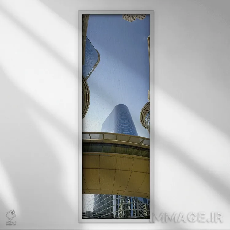 تابلو دکوراتیو Enron Center, Houston, Texas, USA #2,نمای زاویه پایین ا… اثر پانورامیک ایمجز - نمای قابدار سفید