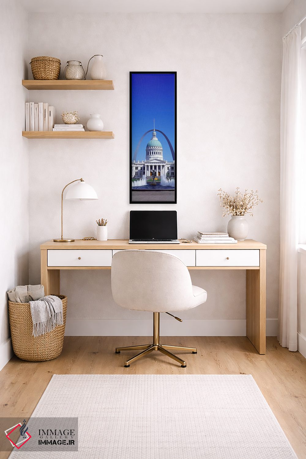 تابلو دکوراتیو دادگاه قدیمی و طاق سن لوئیس، سنت لوئیس، میسوری، ایالات… اثر پانورامیک ایمجز - D4B