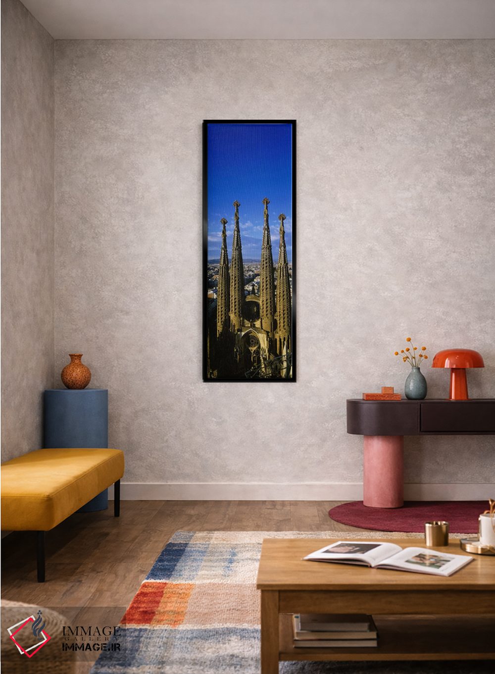 تابلو دکوراتیو Sagrada Familia, Barcelona, Catalonia, Spain,نمای بخش ب… اثر پانورامیک ایمجز - D4B