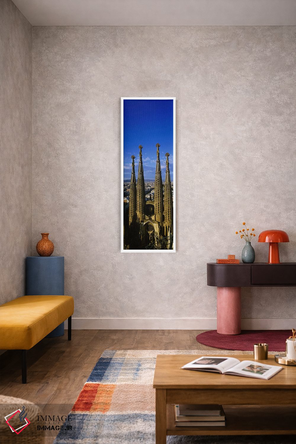 تابلو دکوراتیو Sagrada Familia, Barcelona, Catalonia, Spain,نمای بخش ب… اثر پانورامیک ایمجز - D5W