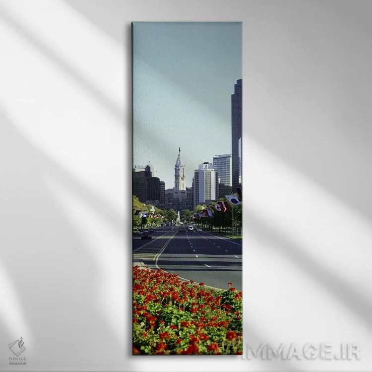تابلو دکوراتیو Benjamin Franklin Parkway, Philadelphia, Pennsylvania… اثر پانورامیک ایمجز - نمای روبهرو روی دیوار