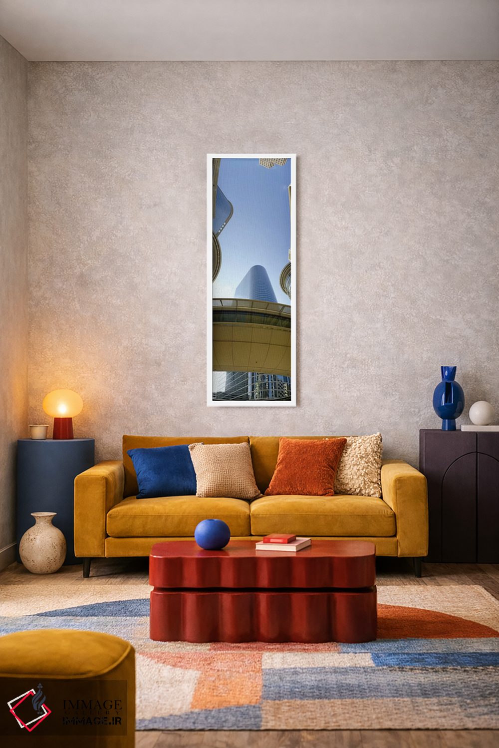 تابلو دکوراتیو Enron Center, Houston, Texas, USA #2,نمای زاویه پایین ا… اثر پانورامیک ایمجز - D2W