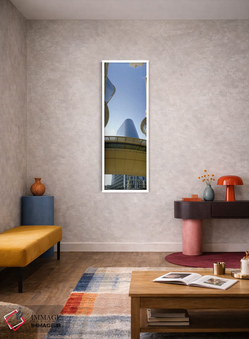 تابلو دکوراتیو Enron Center, Houston, Texas, USA #2,نمای زاویه پایین ا… اثر پانورامیک ایمجز - D4W