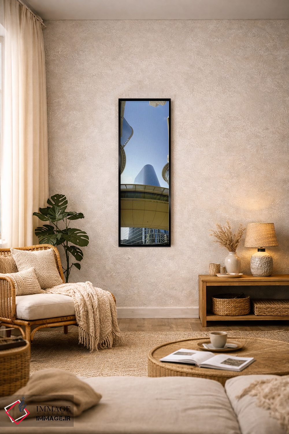 تابلو دکوراتیو Enron Center, Houston, Texas, USA #2,نمای زاویه پایین ا… اثر پانورامیک ایمجز - D6B