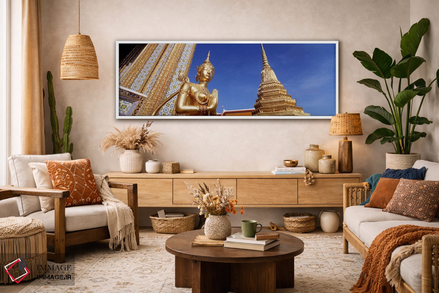 تابلو دکوراتیو Grand Palace, Bangkok, Thailand,نمای زاویه پایین از مجس… اثر پانورامیک ایمجز - D2W