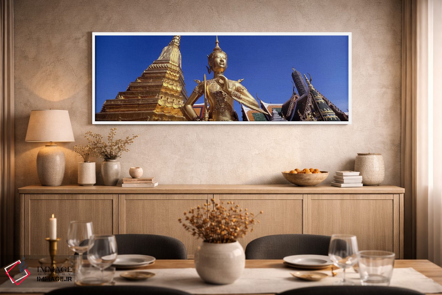 تابلو دکوراتیو Grand Palace, Bangkok, Thailand,نمای زاویه پایین از مجس… اثر پانورامیک ایمجز - D1W