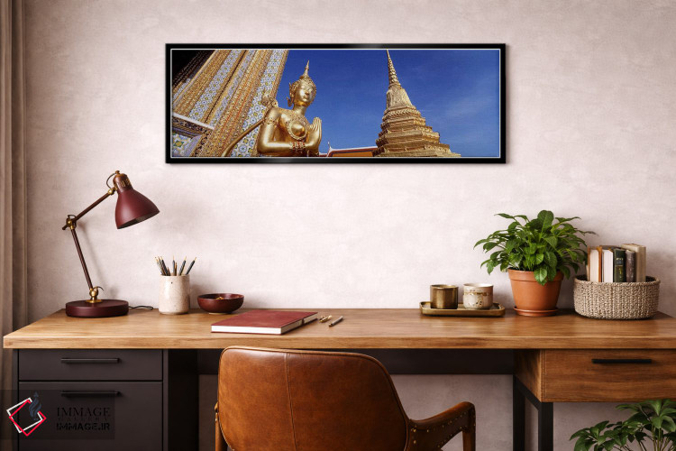 تابلو دکوراتیو Grand Palace, Bangkok, Thailand,نمای زاویه پایین از مجس… اثر پانورامیک ایمجز - D3B