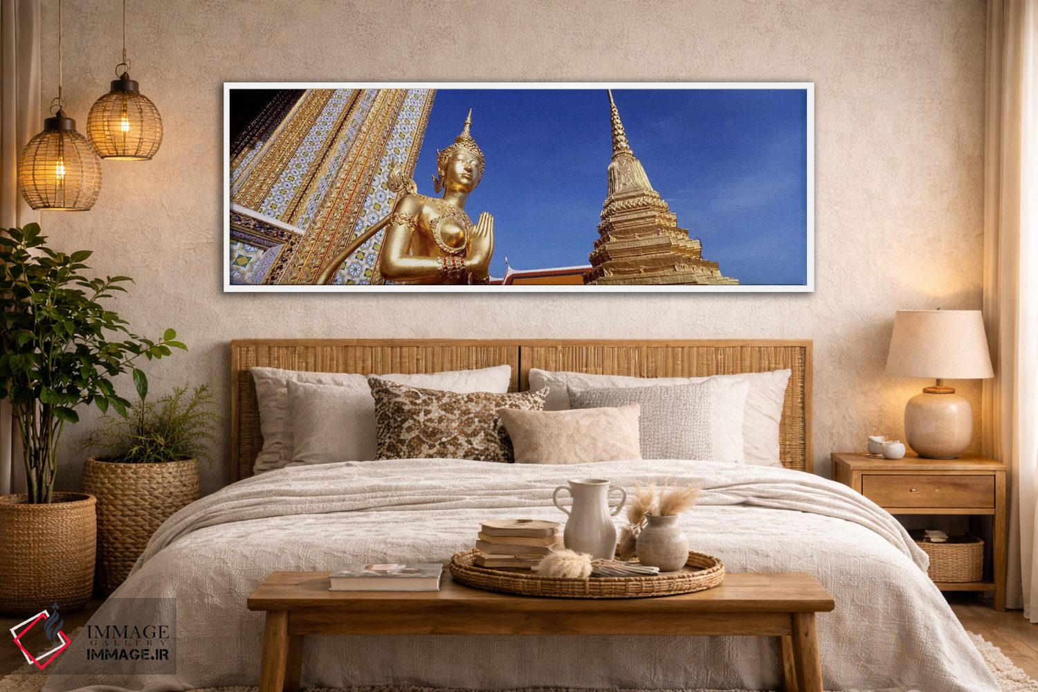 تابلو دکوراتیو Grand Palace, Bangkok, Thailand,نمای زاویه پایین از مجس… اثر پانورامیک ایمجز - D4W