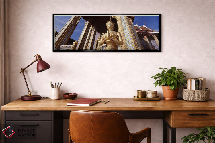 تابلو دکوراتیو Grand Palace, Bangkok, Thailand,نمای زاویه پایین از مجس… اثر پانورامیک ایمجز - D3B